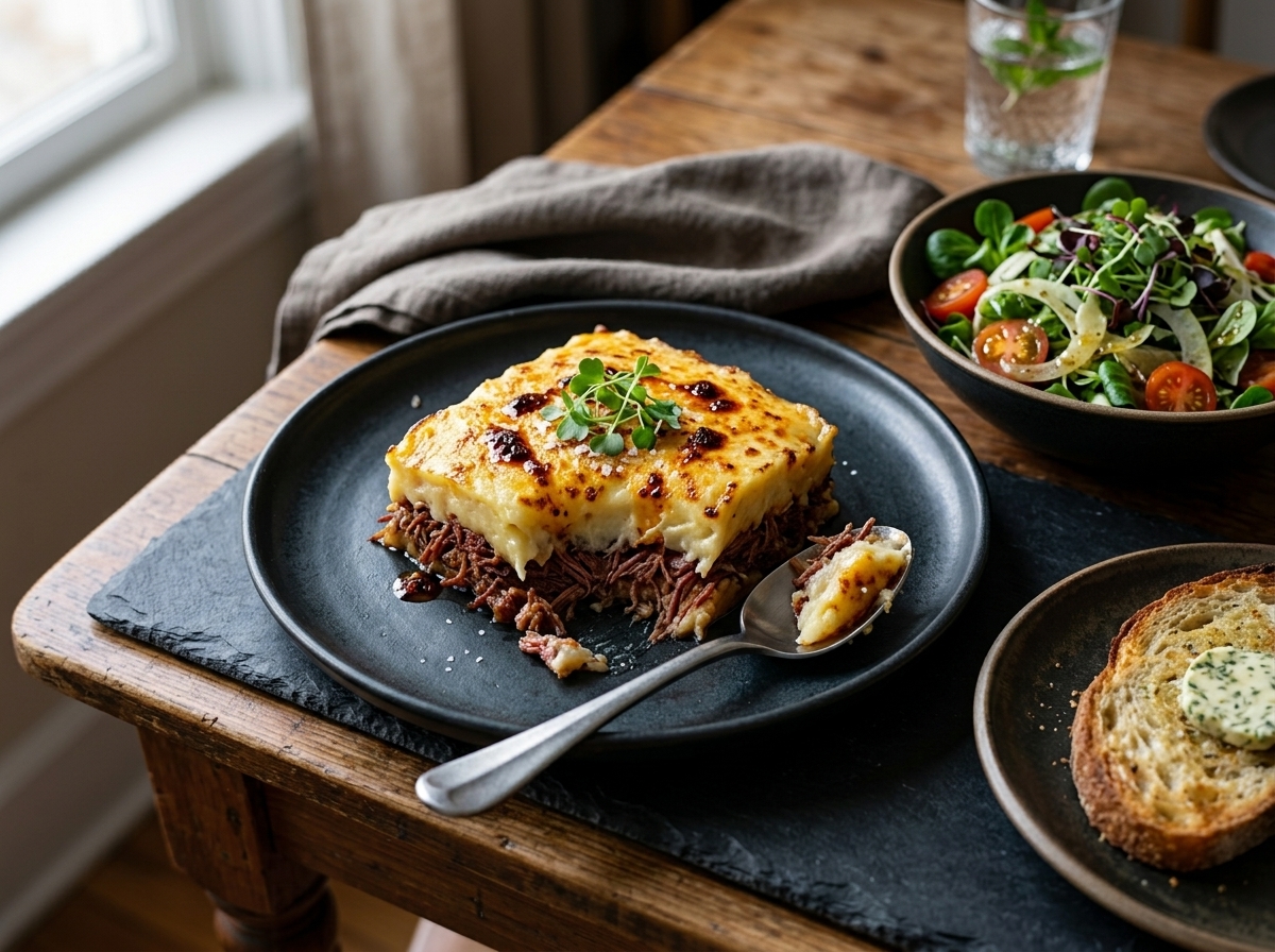 Escondidinho de Carne Seca - receita de Escondidinho de Carne Seca caseira pronta para servir