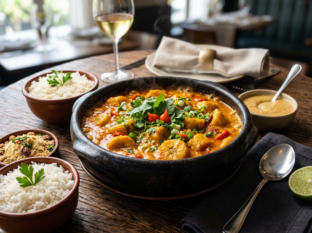 Moqueca de Banana da Terra Vegana - receita de moqueca de banana da terra vegana caseira pronta para servir
