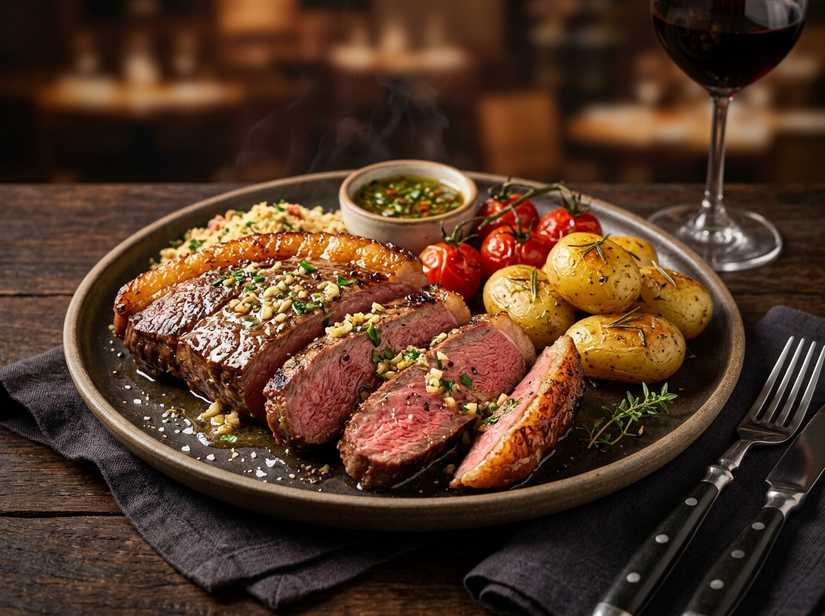 Picanha na Manteiga com Alho - receita de Picanha na Manteiga com Alho caseira pronta para servir