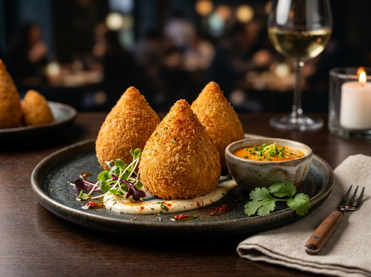 Coxinha de Frango com Catupiry - receita de coxinha de frango com catupiry caseira pronta para servir