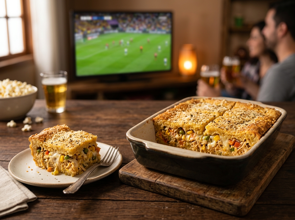 Torta Salgada de Liquidificador para Assistir Futebol