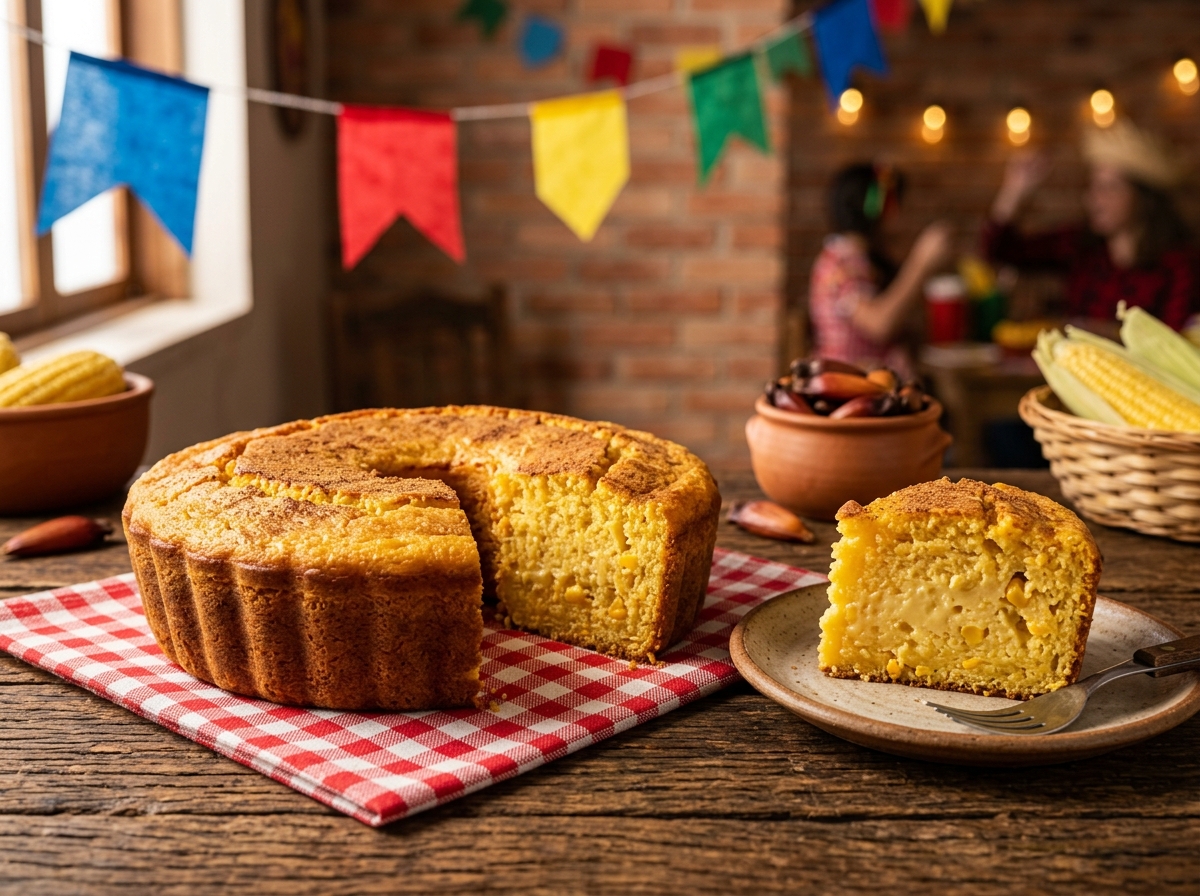 Bolo de Milho Cremoso de Liquidificador
