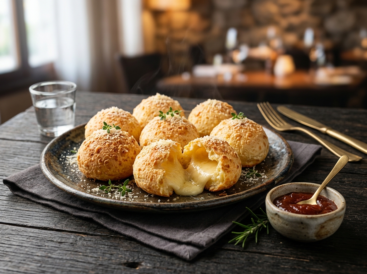 Mini Pão de Queijo Cremoso de Padaria - receita de mini pao de queijo cremoso de padaria caseira pronta para servir