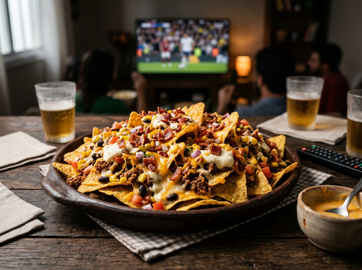 Nachos Brasileiros para Assistir Jogo