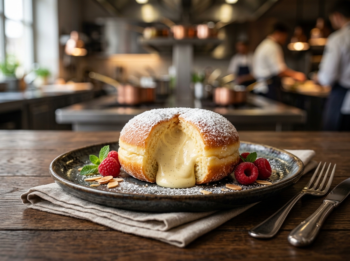 Sonho de Padaria com Creme de Baunilha - receita de Sonho de Padaria com Creme de Baunilha caseira pronta para servir