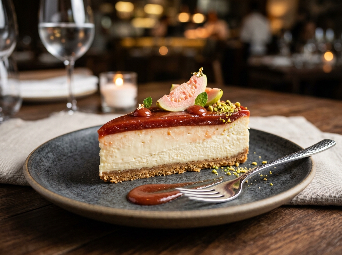 Cheesecake de Goiabada sem Forno - receita de cheesecake de goiabada sem forno caseira pronta para servir
