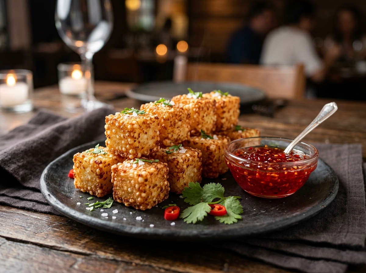 Bolinho de Arroz com Linguiça e Queijo Coalho - receita de bolinho de arroz com linguica e queijo coalho caseira pronta para servir