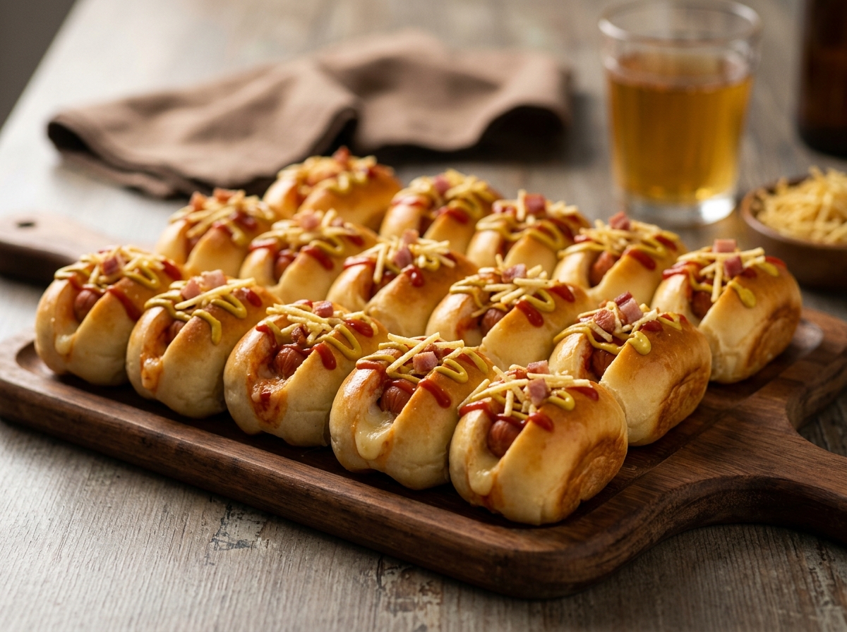 Mini Cachorro Quente de Forno para Copa